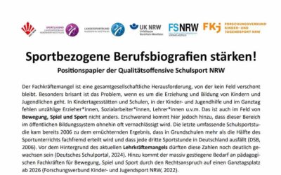 Sportbezogene Berufsbiografien stärken!